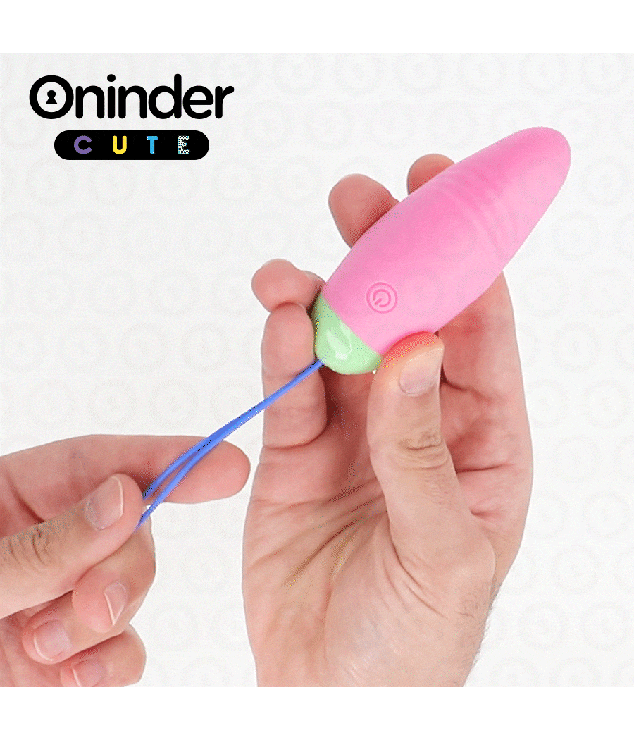 ONINDER CUTE - LOVE PLEASURE 360° VIBRATING-ROTATING SILICONE EGG - FREE GLOBAL APP