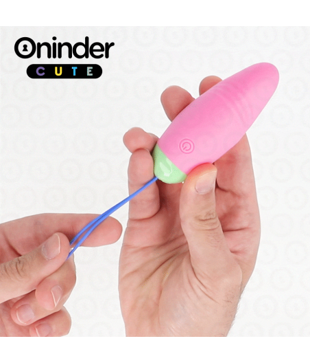ONINDER CUTE - UOVO IN SILICONE VIBRANTE-ROTANTE A 360° PER AMARE IL PIACERE - APP GLOBALE GRATUITA