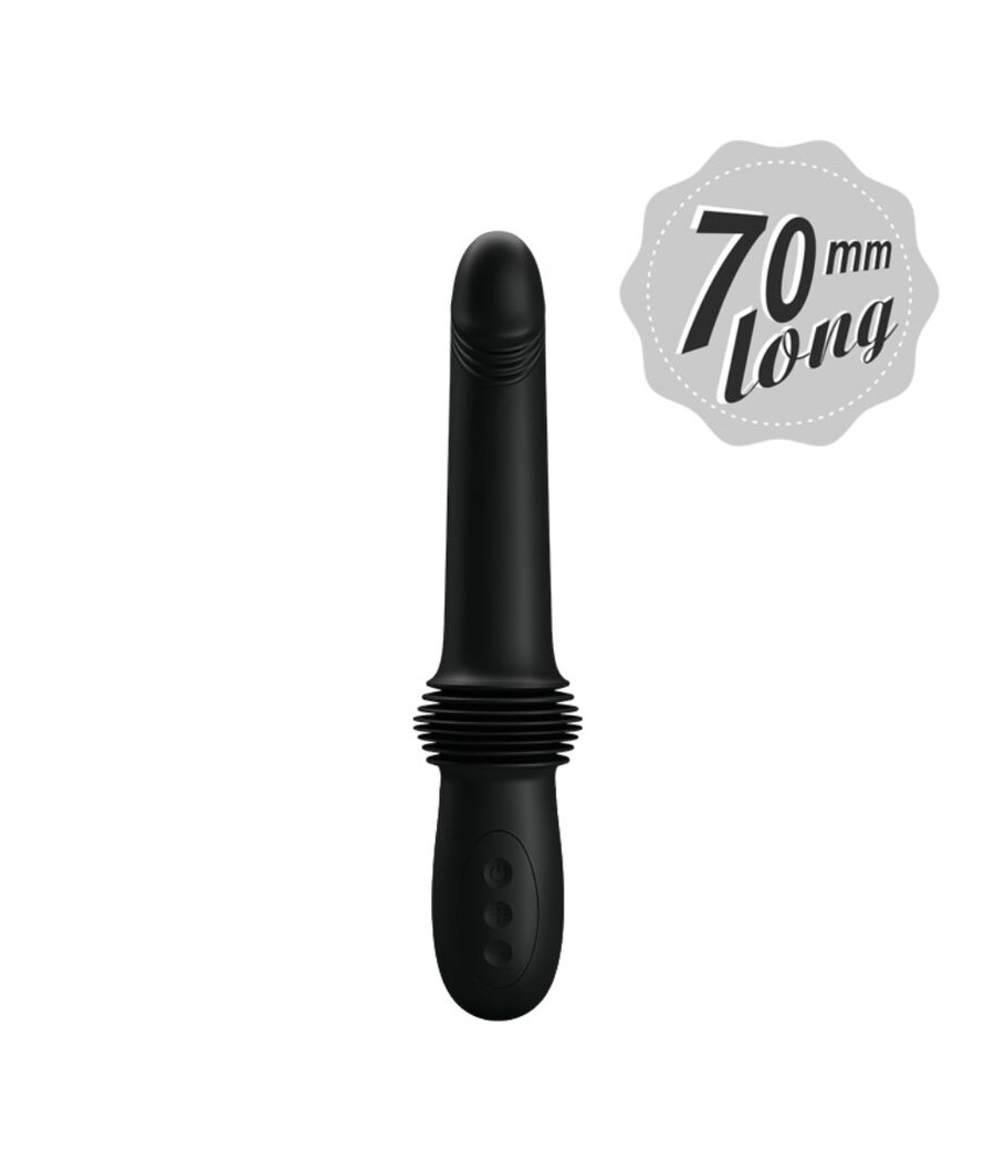 PRETTY LOVE - VIBRATEUR PAZUZU 3 MODES DE POUSSÉE NOIR