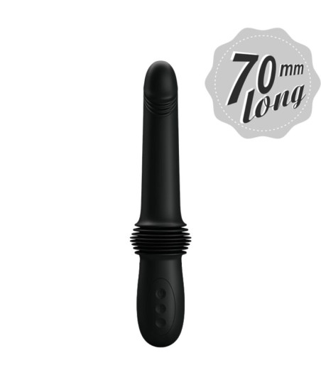 PRETTY LOVE - PAZUZU VIBRATOR 3 THRUST MODES BLACK