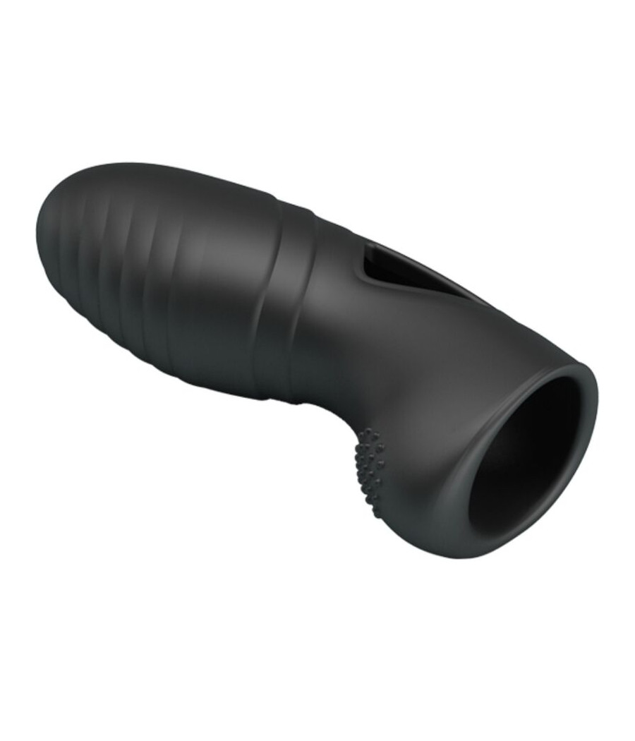PRETTY LOVE - ALAN SILICONE FINGER VIBRATOR BLACK