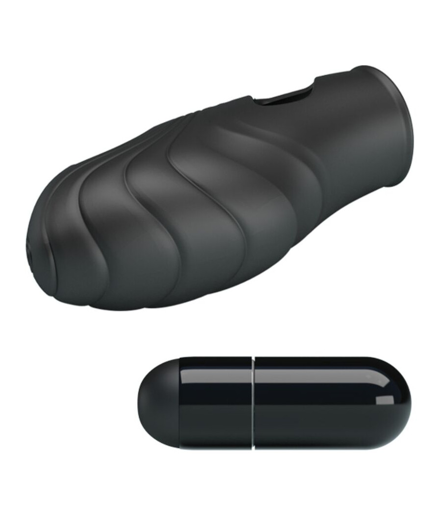 PRETTY LOVE - LICH SILICONE DEDO VIBRADOR PRETO