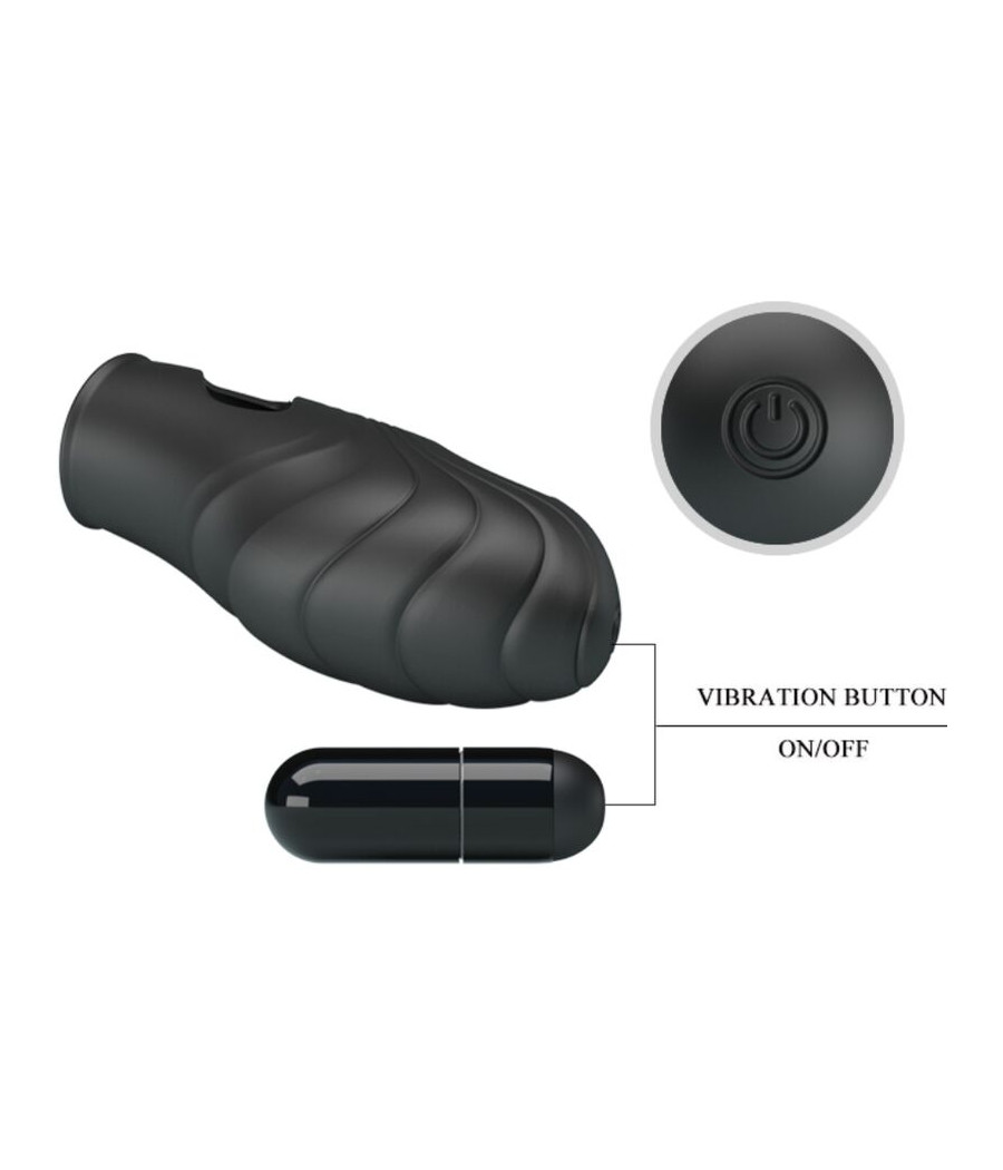 PRETTY LOVE - LICH VIBRADOR DE DEDO SILICONA NEGRO