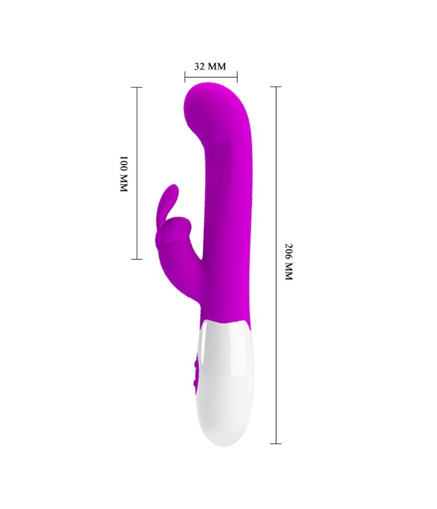 PRETTY LOVE - VIBRATEUR CENTAURE LAPIN 30 MODES DE VIBRATION VIOLET