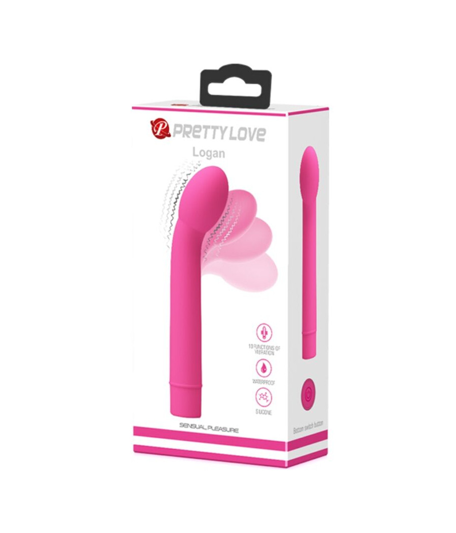 PRETTY LOVE - LOGAN G-SPOT VIBRATOR 10 VIBRATIONS PINK
