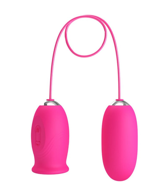 PRETTY LOVE - OVO VIBRADOR DAISY + LÍNGUA ESTIMULANTE DE CLITÓRIS ROSA