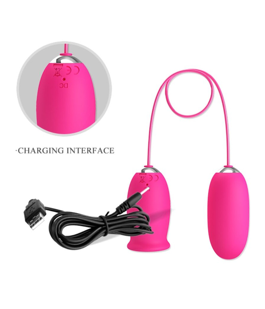 PRETTY LOVE - DAISY VIBRATING EGG + CLITORIS STIMULATING TONGUE PINK