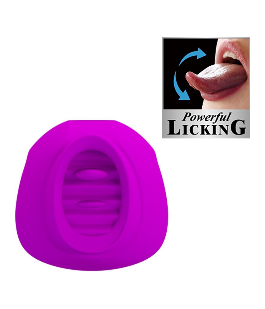 PRETTY LOVE - STIMULATEUR DE CLITORIS ESTELLE TONGUE 12 VIBRATIONS VIOLET