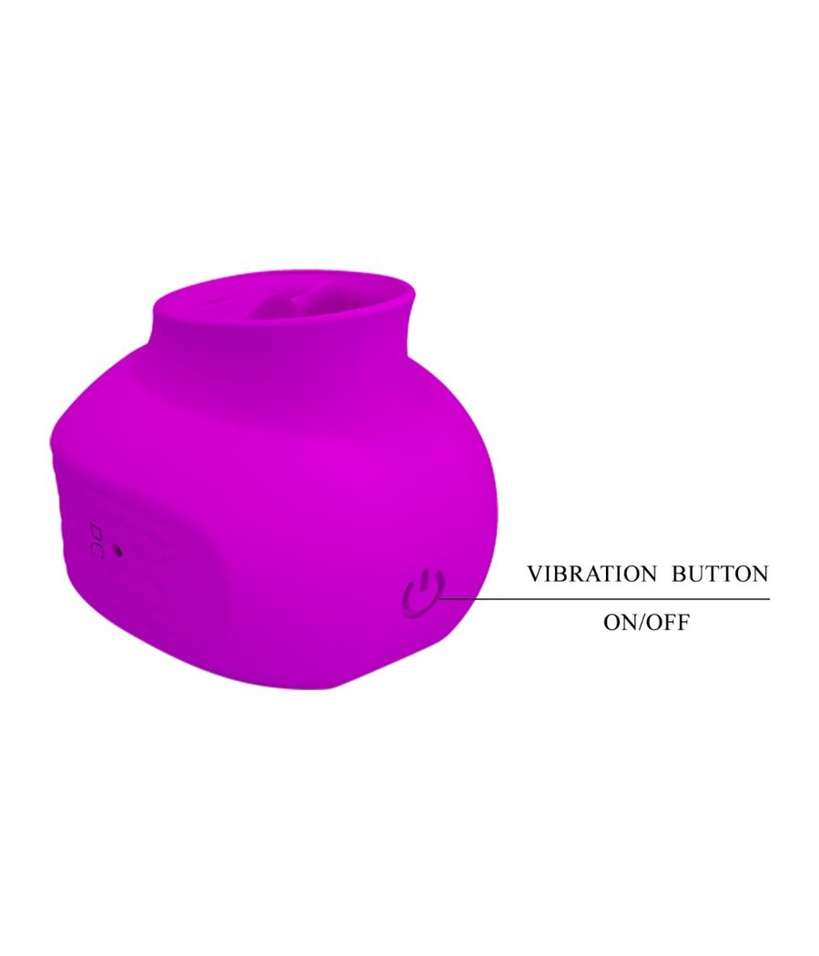 PRETTY LOVE - ESTELLE ZUNGEN-KLITORIS-STIMULATOR 12 VIBRATIONEN LILA
