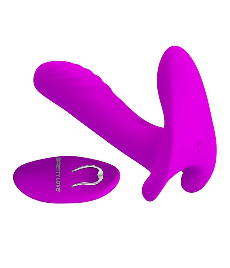 PRETTY LOVE - MASSAGGIATORE E VIBRATORE 12 VIBRAZIONI TELECOMANDO VIOLA