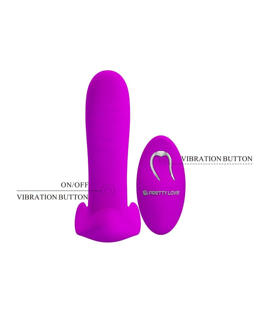 PRETTY LOVE - MASSAGER & VIBRATOR 12 VIBRATIONEN FERNBEDIENUNG LILA