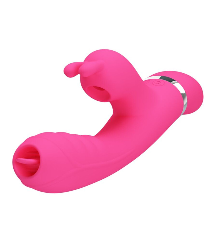 PRETTY LOVE - VIBRADOR COELHO MULTIFUNCIONAL PHOENIX ROSA