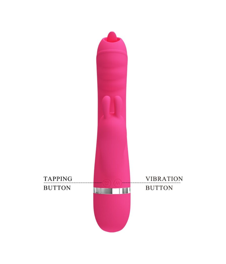 PRETTY LOVE - VIBRATORE MULTIFUNZIONE CONIGLIO PHOENIX ROSA