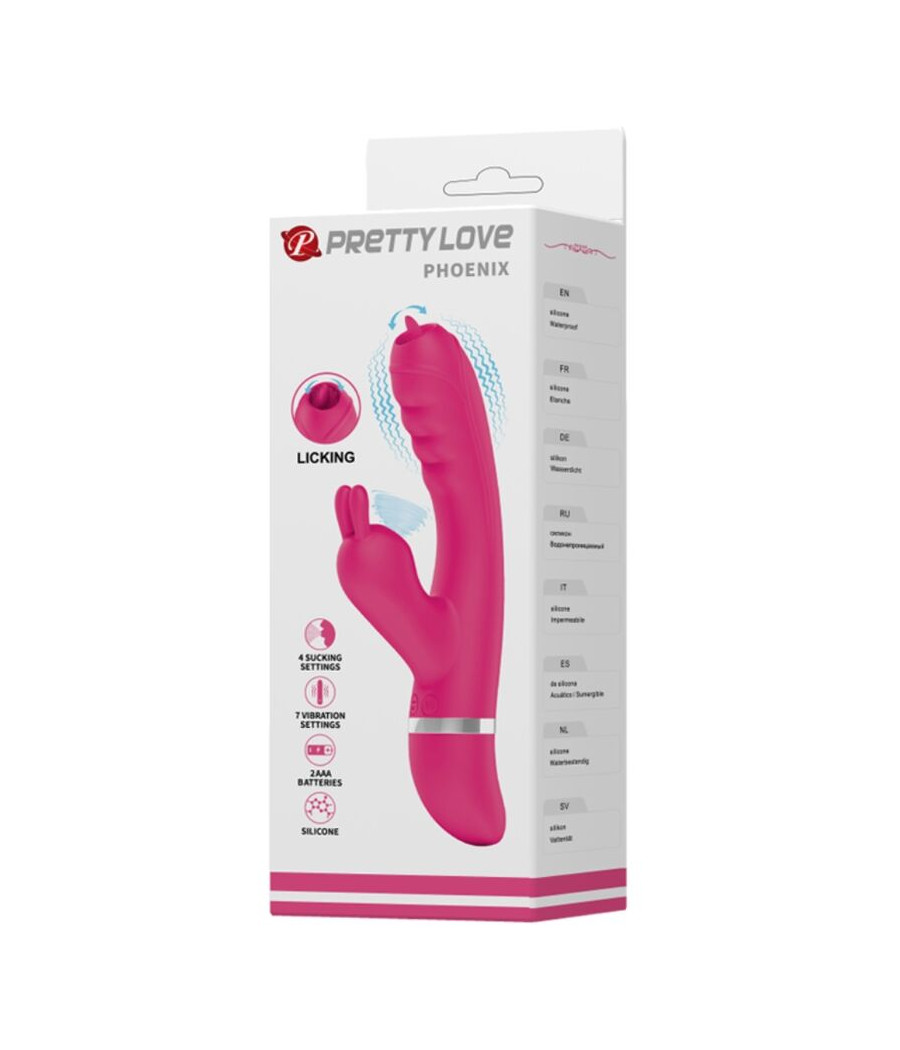 PRETTY LOVE - PHOENIX MULTIFUNKTIONS-KANINCHENVIBRATOR ROSA