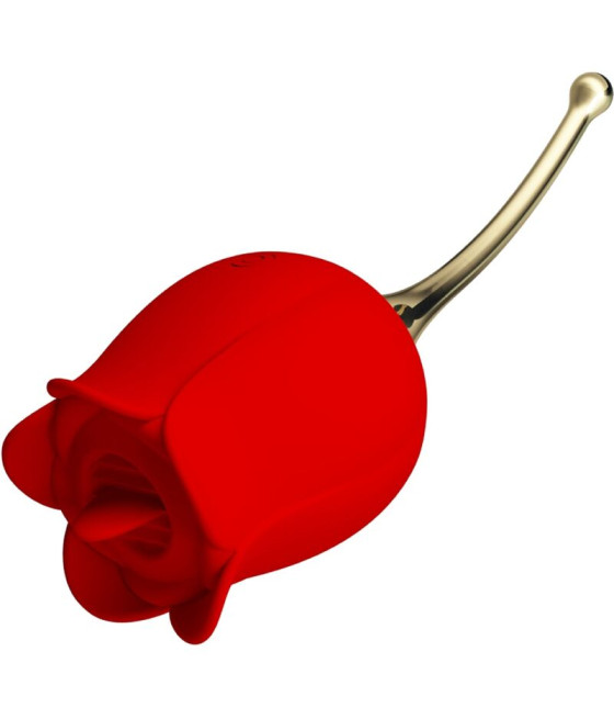 PRETTY LOVE - ROSE LOVER ROSE KLITORIS-STIMULATOR 12 VIBRATIONEN ROT