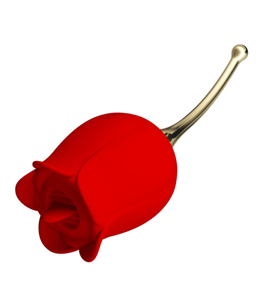 PRETTY LOVE - ROSE LOVER ROSE CLITORIS STIMULATOR 12 VIBRATIONS RED