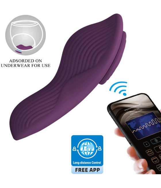 PRETTY LOVE - MANE LAY ON CLITORIS MASSAGER 10 VIBRATIONEN FERNBEDIENUNG LILA
