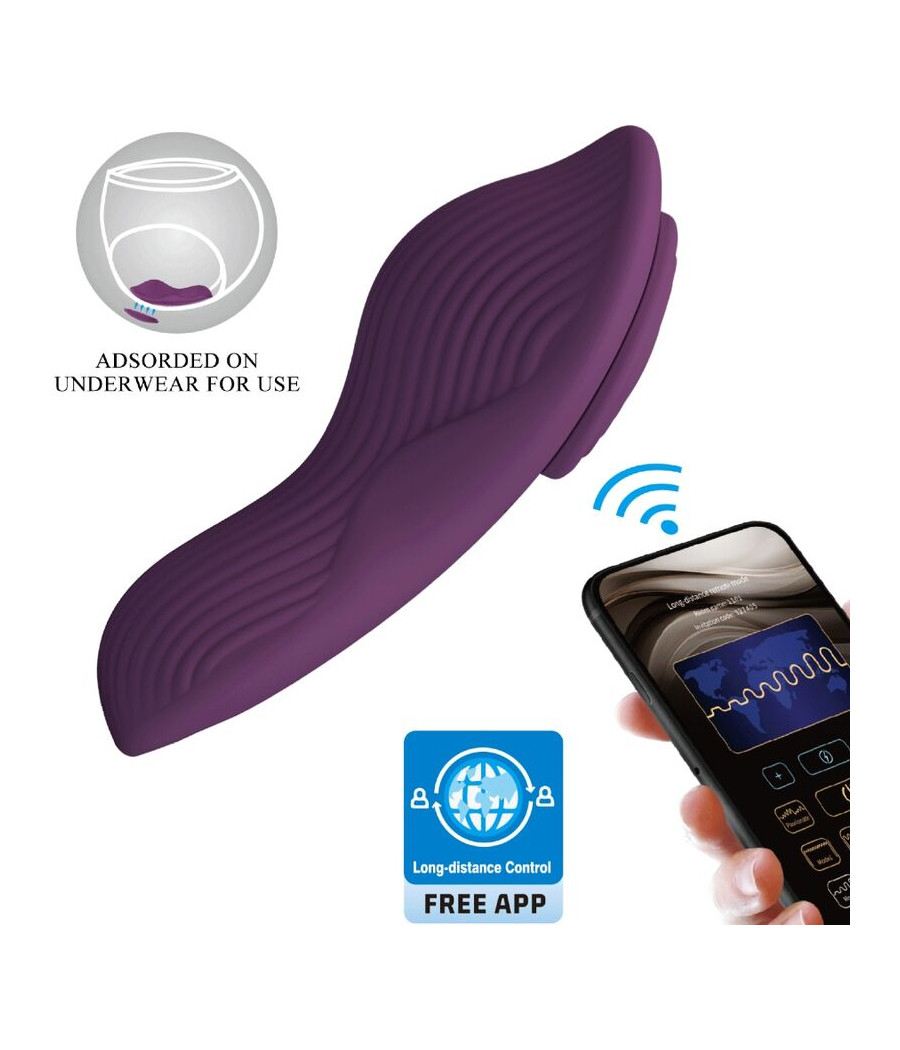 PRETTY LOVE - MANE LAY ON CLITORIS MASSAGER 10 VIBRATIONEN FERNBEDIENUNG LILA