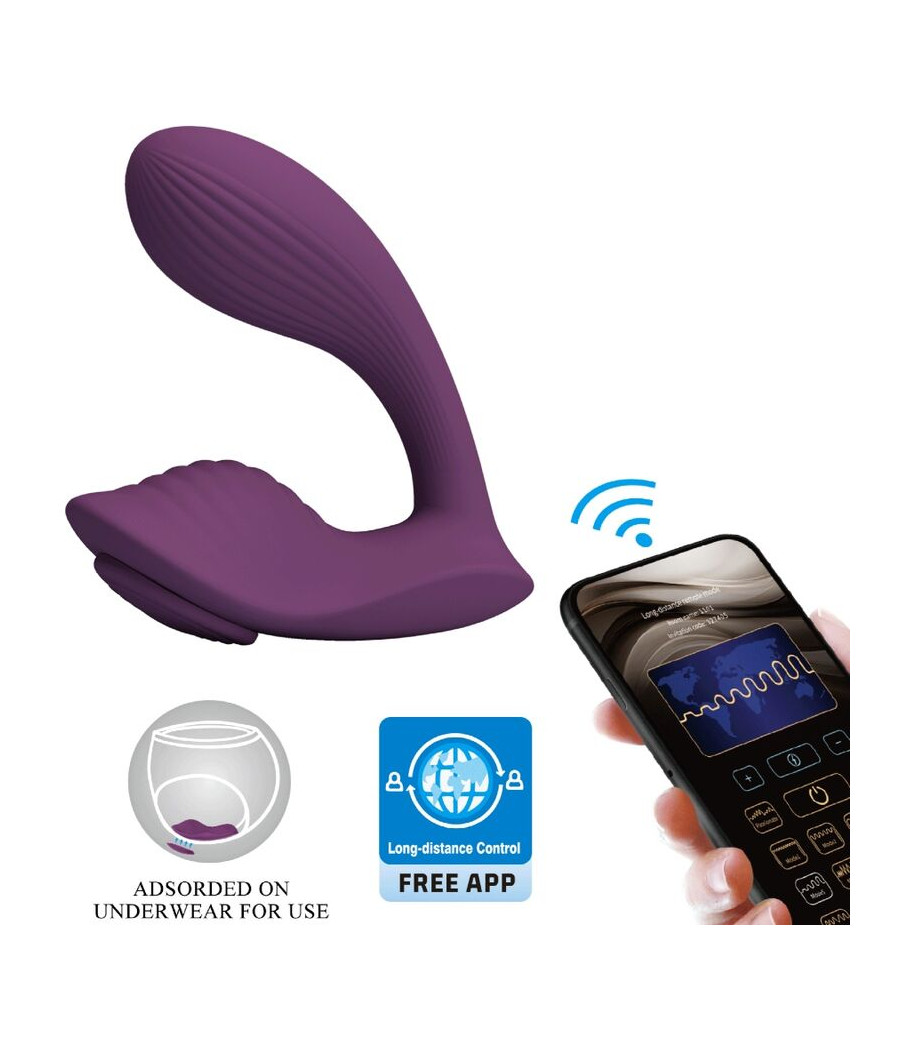 PRETTY LOVE - FRANZ MASSAGER E VIBRADOR APLICATIVO GRATUITO ROXO
