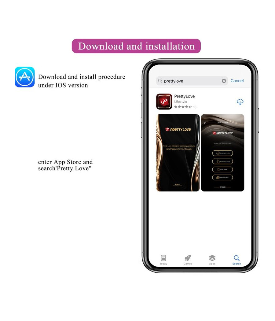 PRETTY LOVE - FRANZ MASAJEADOR & VIBRADOR APP GRATUTITA MORADO