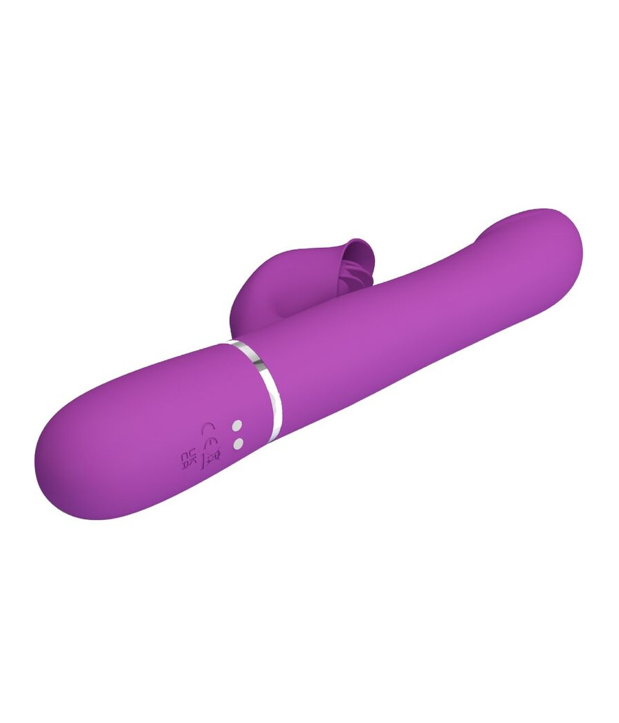 PRETTY LOVE - 4 IN 1 MULTIFUNCTION VIBRATOR & STIMULATOR PURPLE