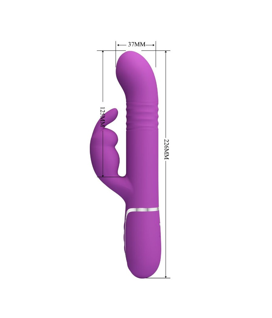 PRETTY LOVE - COALE 4 EM 1 MULTIFUNCIONAL COELHO VIBRADOR ROXO