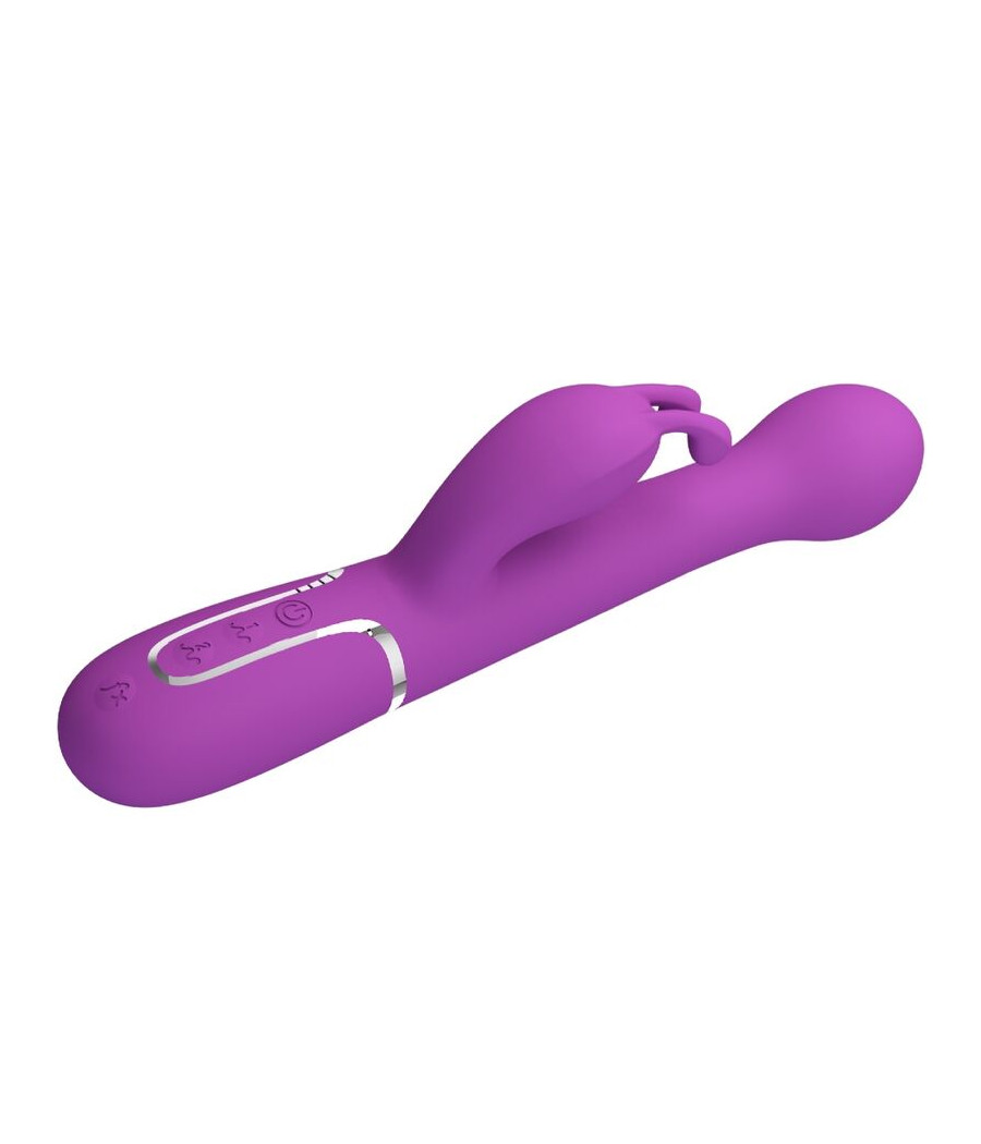 PRETTY LOVE - VIBRATEUR LAPIN MULTIFONCTION 3 EN 1 DEJON VIOLET