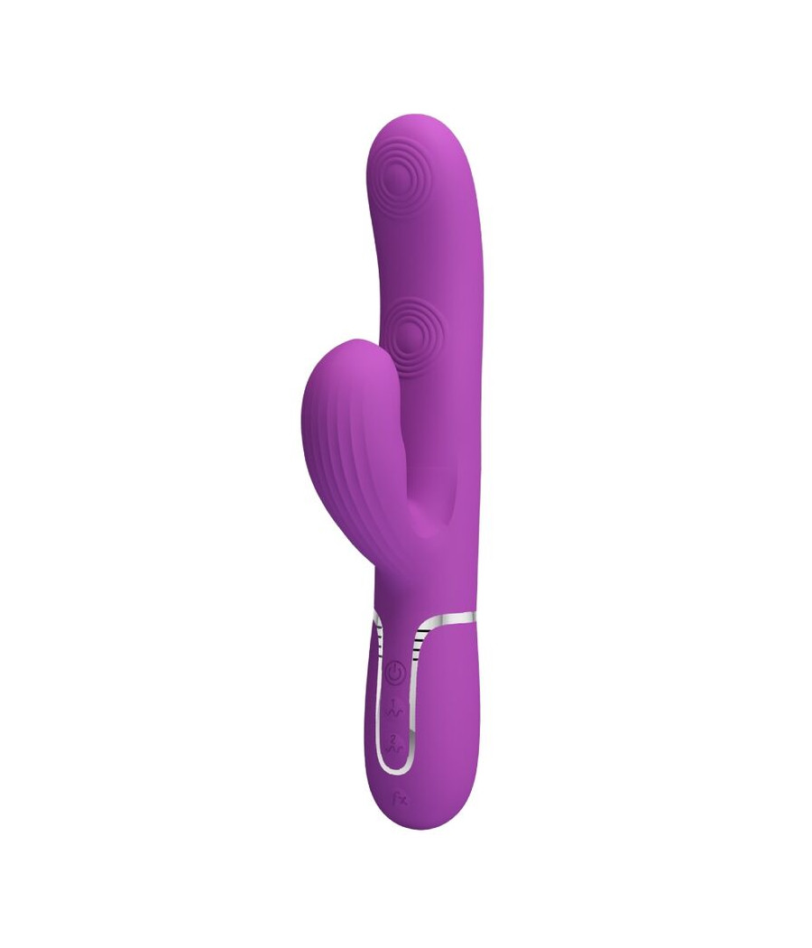 PRETTY LOVE - PERLITA VIBRADOR RABBIT MULTIFUNCIÓN 3 EN 1 MORADO