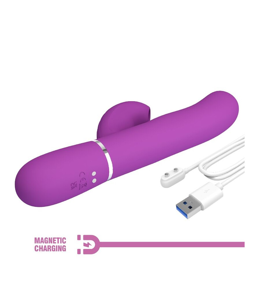 PRETTY LOVE - PERLITA 3 IN 1 VIBRATORE MULTIFUNZIONE CONIGLIO VIOLA