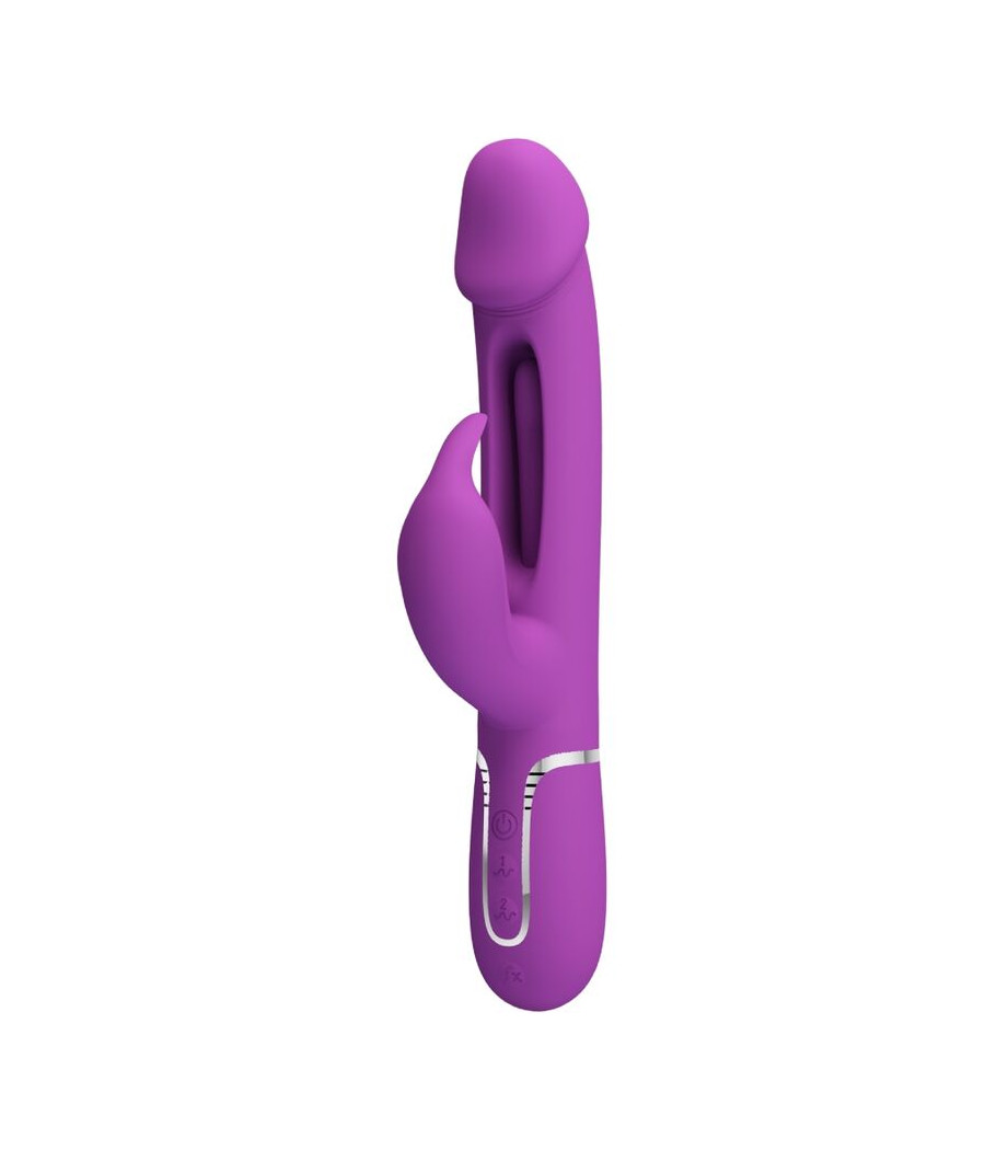 PRETTY LOVE - KAMPAS 3 IN 1 MULTIFUNCTION RABBIT VIBRATOR  PURPLE