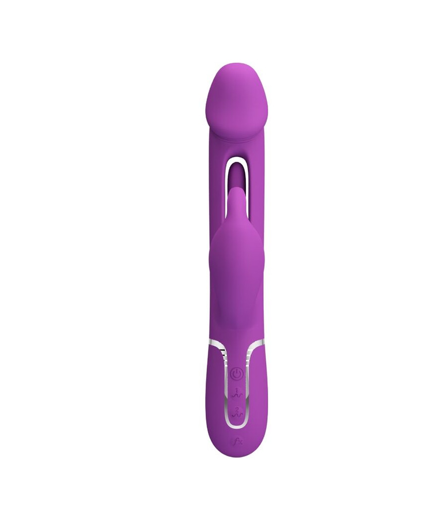 PRETTY LOVE - KAMPAS 3 IN 1 MULTIFUNCTION RABBIT VIBRATOR  PURPLE