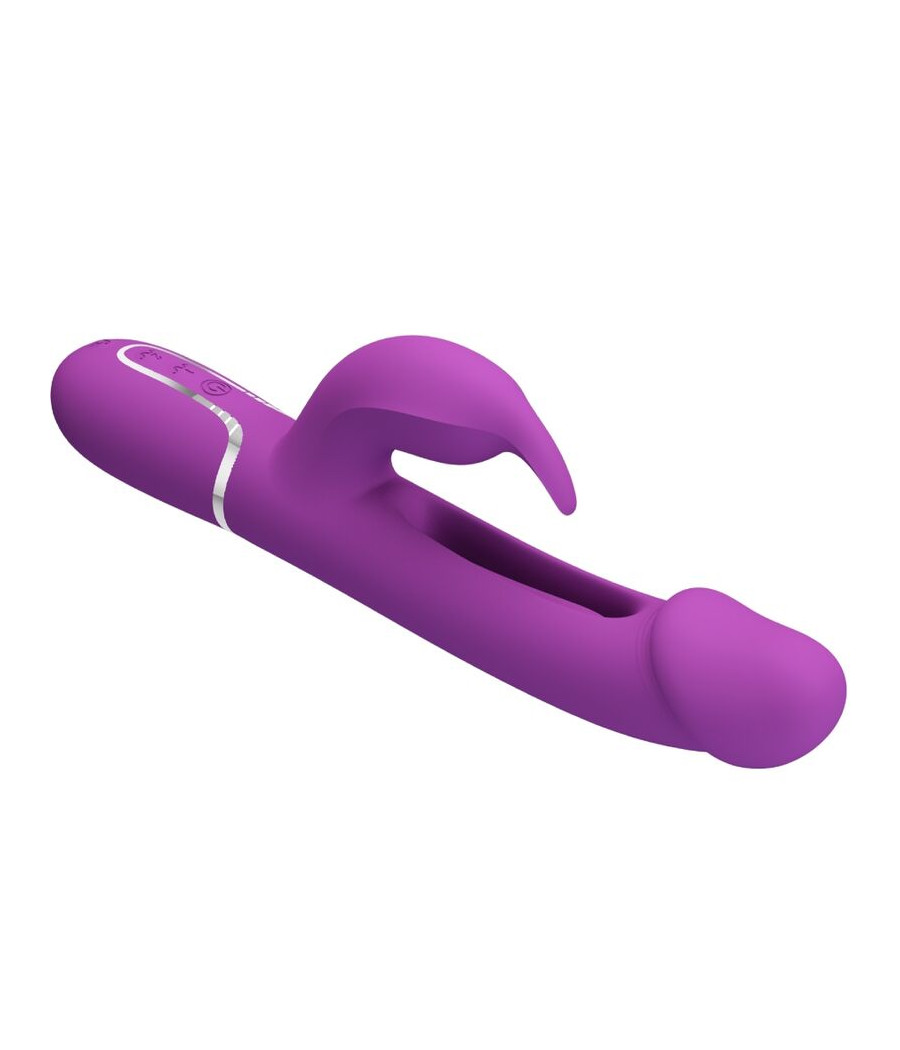 PRETTY LOVE - KAMPAS 3 IN 1 MULTIFUNCTION RABBIT VIBRATOR  PURPLE