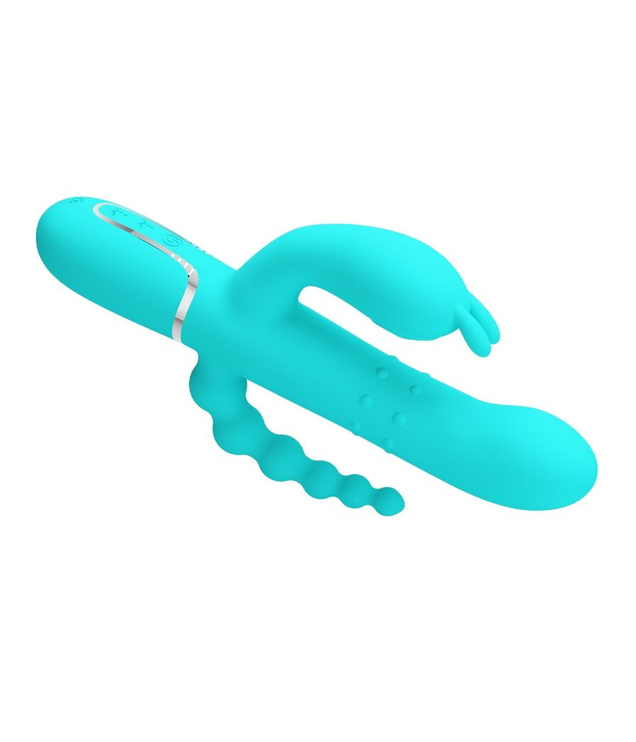 PRETTY LOVE - CAMMY 4 EN 1 VIBRATEUR MULTIFONCTION TRIPPLE RABBIT BLEU