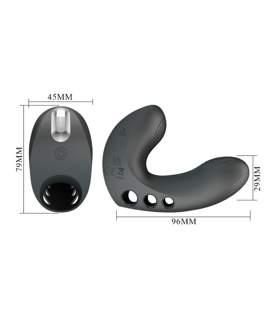 PRETTY LOVE - CAMELIA VIBRADOR DE DEDO 7 VIBRACIONES NEGRO