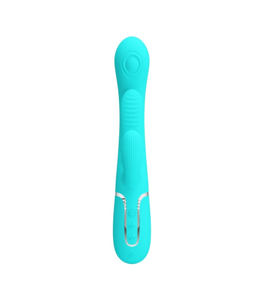 PRETTY LOVE - SHANIA TRIPLE RABBIT MULTIFUNKTIONSVIBRATOR 3 IN 1 BLAU