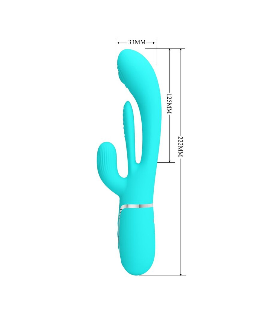 PRETTY LOVE - SHANIA TRIPLE VIBRADOR RABBIT MULTIFUNCIÓN 3 EN 1