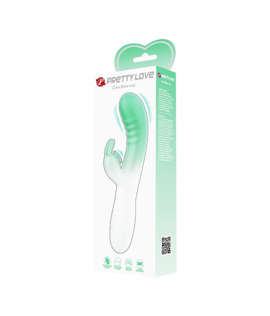 PRETTY LOVE - CERBERUS RABBIT VIBRATOR 3O VIBRATIONS GREEN