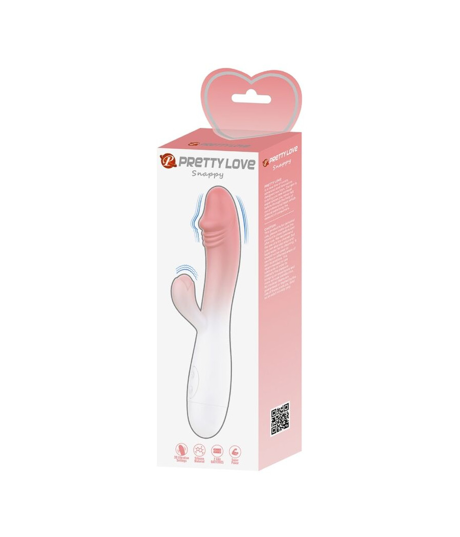 PRETTY LOVE - SNAPPY VIBRADOR RABBIT 3O VIBRACIONES ROSA