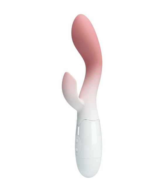PRETTY LOVE - BRIGHTY G-SPOT VIBRATOR + CLITORIS STIMULATOR 30 VIBRATIONS PINK