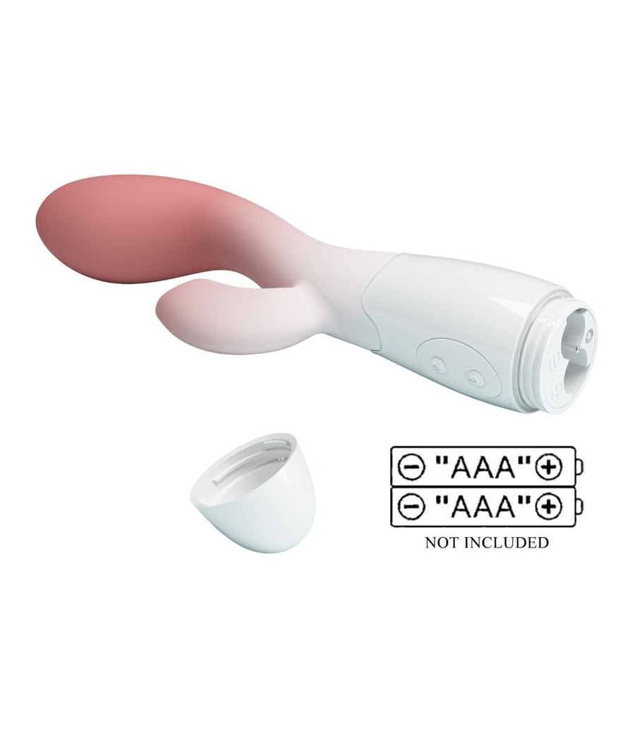 PRETTY LOVE - BRIGHTY G-SPOT VIBRATOR + CLITORIS STIMULATOR 30 VIBRATIONS PINK