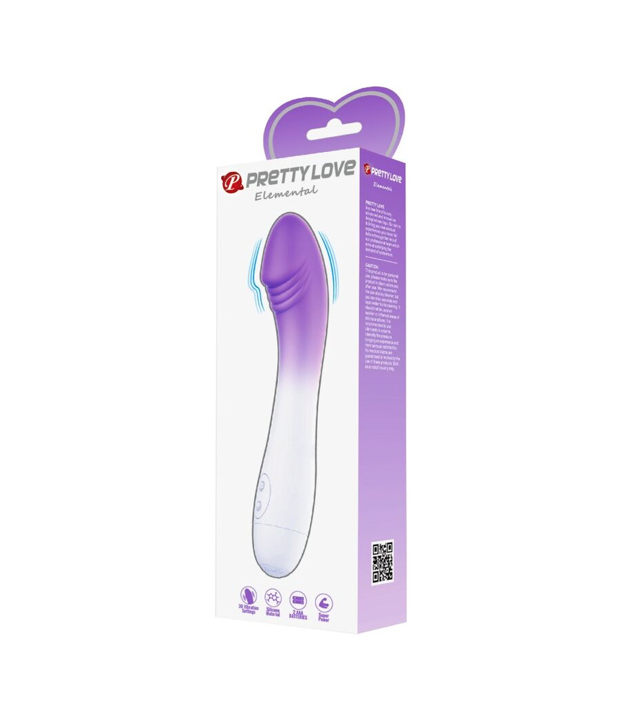 PRETTY LOVE - VIBRADOR ELEMENTAL PONTO G 30 VIBRAÇÕES ROXO