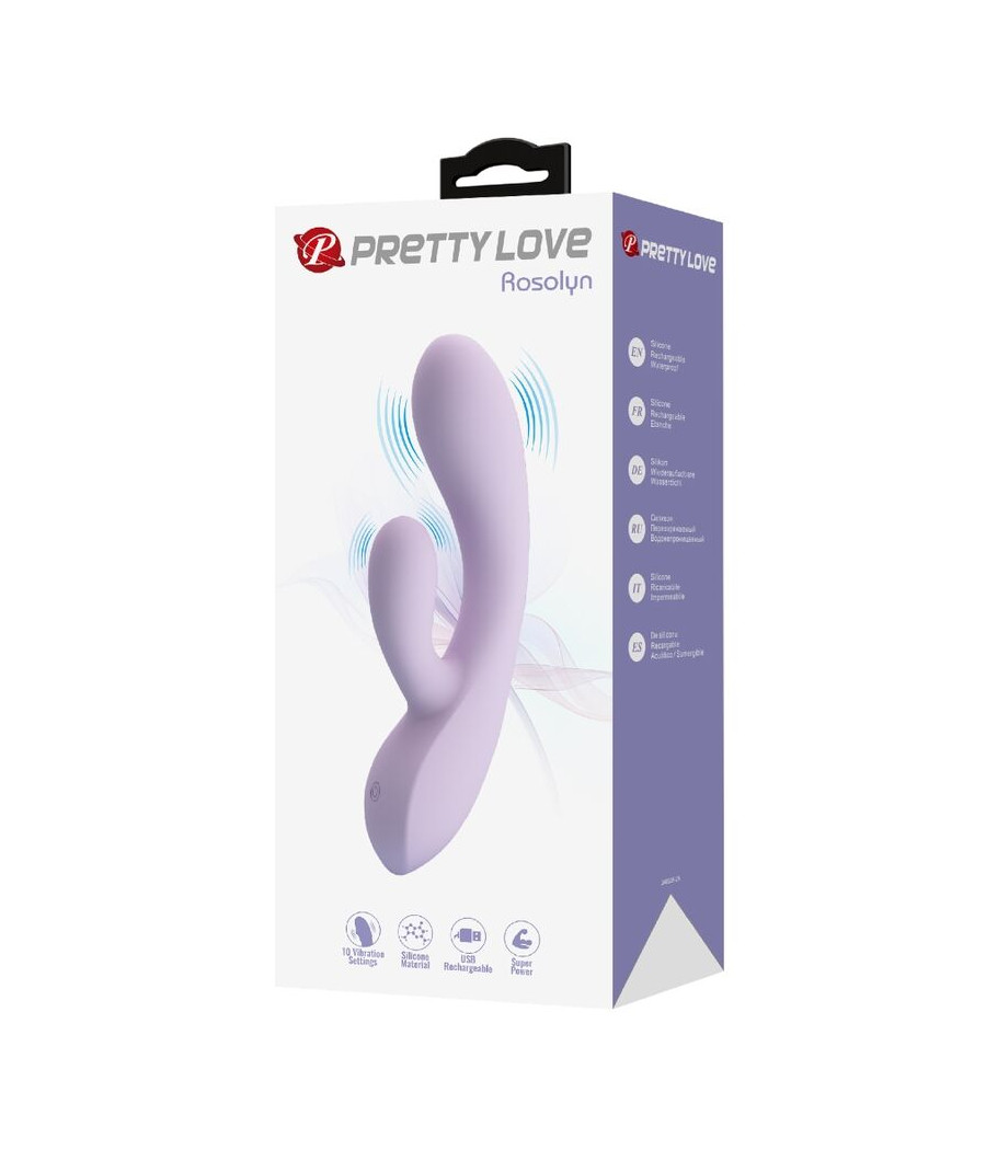 PRETTY LOVE - ROSOLYN RABBIT VIBRATOR 10 VIBRATIONEN LILA