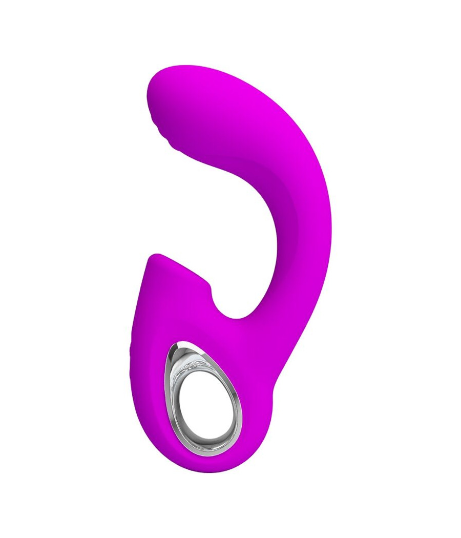 PRETTY LOVE - SIBEL SIBEL VIBRATORE PUNTO G + STIMOLATORE CLITORIDEO 10 VIBRAZIONI VIOLA