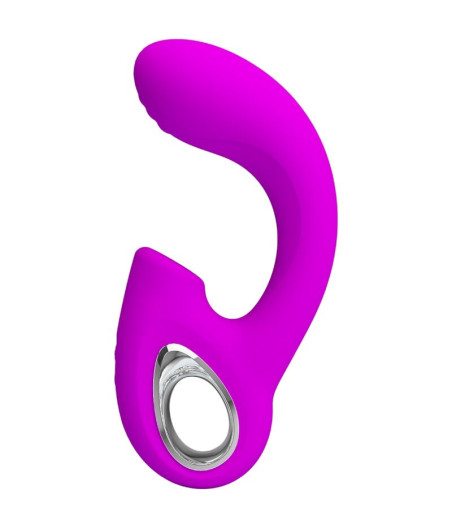 PRETTY LOVE - SIBEL SIBEL G-SPOT VIBRATOR + CLITORIS STIMULATOR 10 VIBRATIONS PURPLE