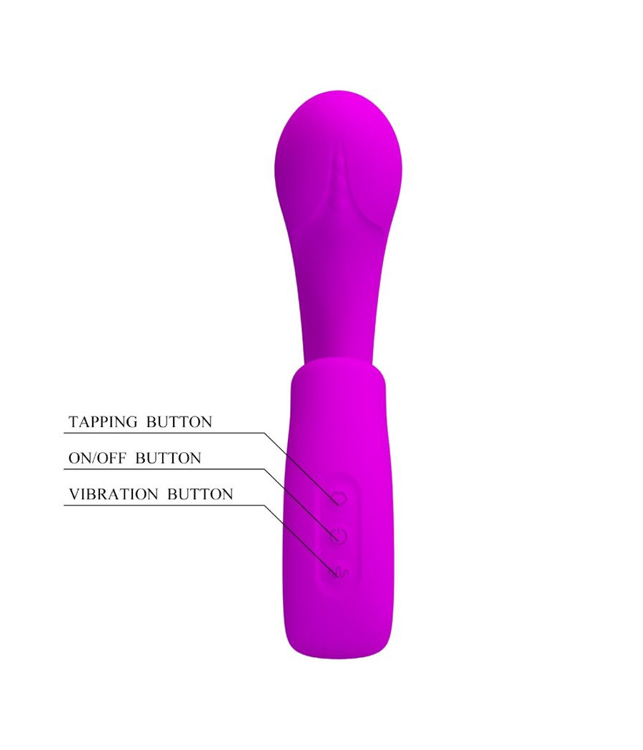 PRETTY LOVE - SIBEL VIBRATEUR POINT G + STIMULATEUR CLITORIS SIBEL 10 VIBRATIONS VIOLET