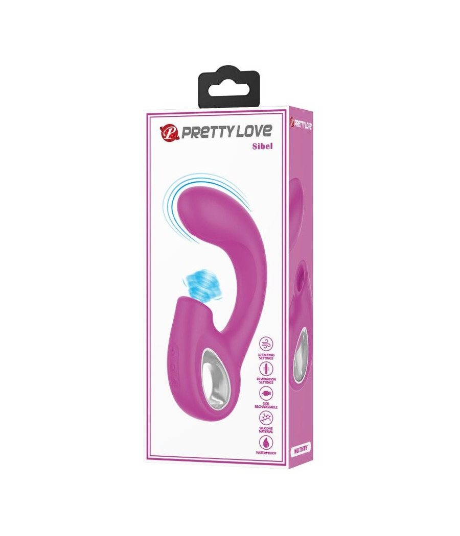 PRETTY LOVE - SIBEL SIBEL G-SPOT VIBRATOR + KLITORIS-STIMULATOR 10 VIBRATIONEN LILA