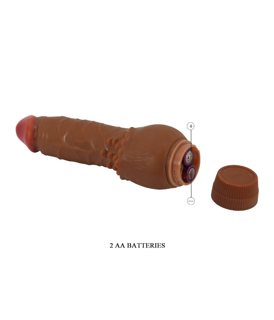 BAILE - BARBARA VIBRADOR REALÍSTICO 19.5 CM MULATO
