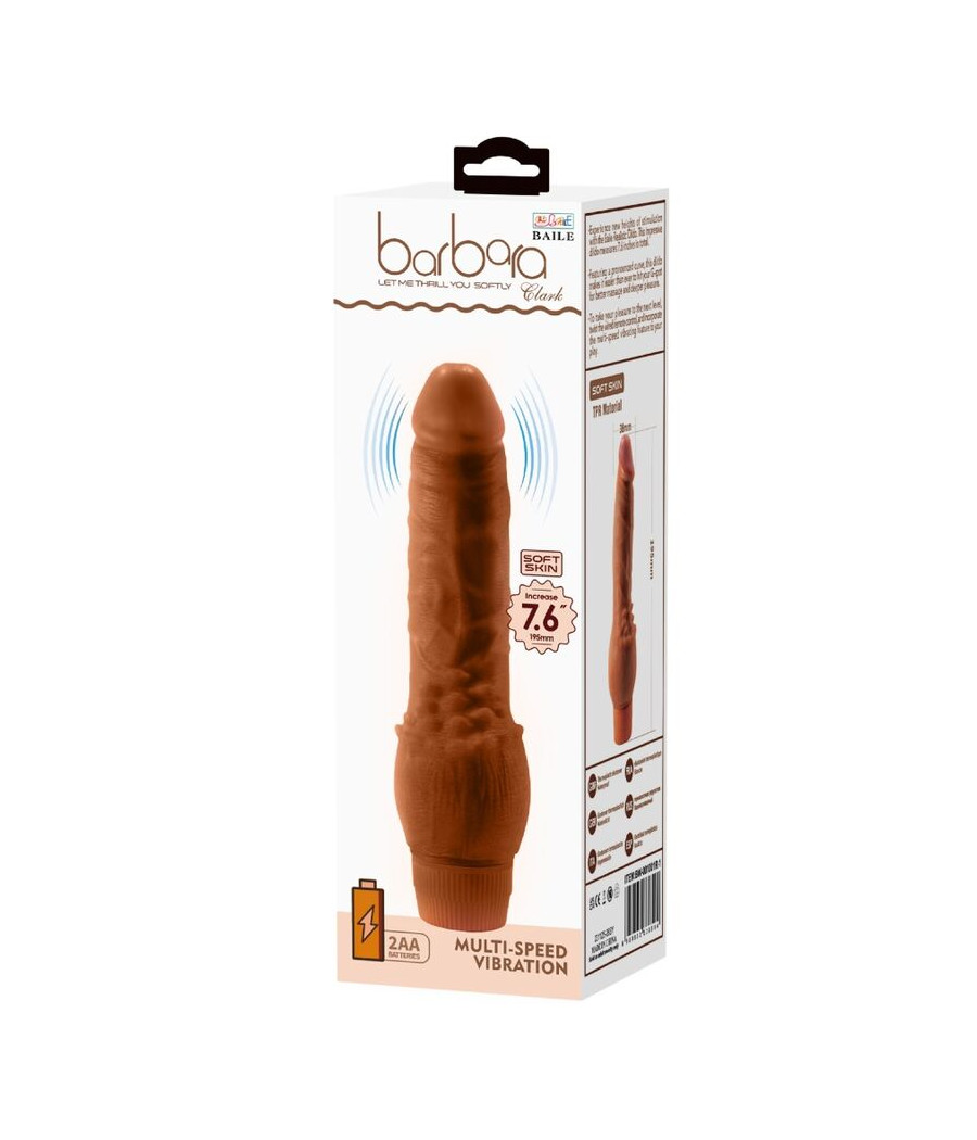 BAILE - BARBARA VIBRADOR REALISTA 19,5 CM MULATO