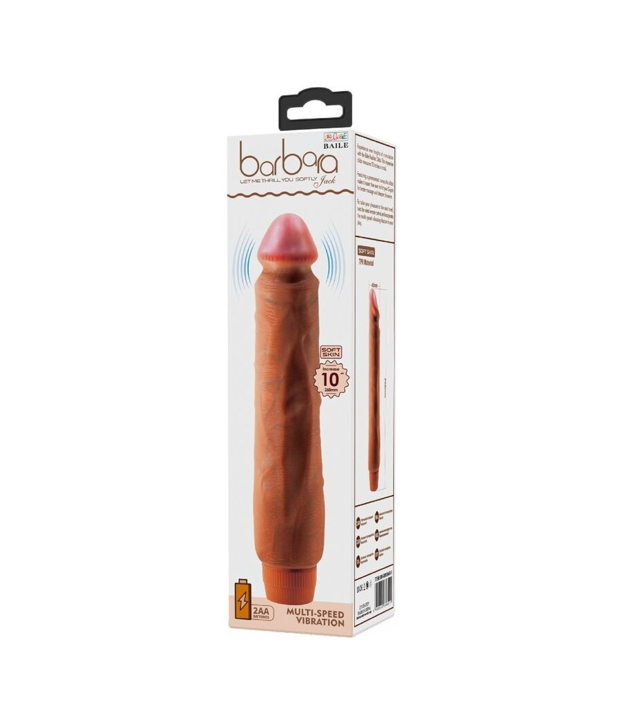 BAILE - JACK REALISTIC VIBRATOR 26 CM MULATTO