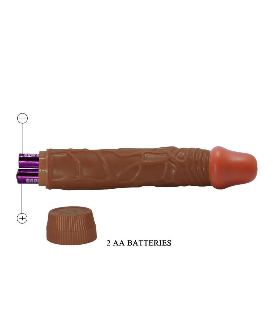BAILE - VIBRATEUR RÉALISTE BOB 22,5 CM MULÂTRE